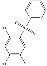 2,4-Dihydroxy-5-methyl[sulfonylbisbenzene] Struktur