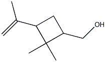 3-(1-Methylethenyl)-2,2-dimethyl-1-cyclobutanemethanol Struktur