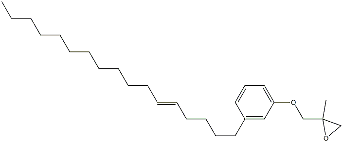 3-(5-Heptadecenyl)phenyl 2-methylglycidyl ether Struktur