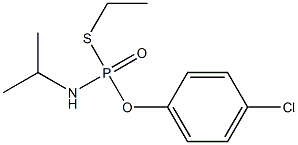 (Isopropylamino)thiophosphonic acid S-ethyl O-(4-chlorophenyl) ester Struktur