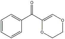 5-Benzoyl-2,3-dihydro-1,4-dioxin Struktur