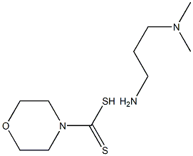 3-(Dimethylamino)propylamine 4-morpholinedithiocarboxylic acid Struktur