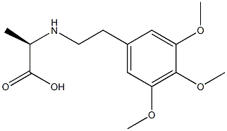 (R)-2-[[2-(3,4,5-Trimethoxyphenyl)ethyl]amino]propanoic acid Struktur