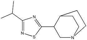 5-(1-Azabicyclo[2.2.2]octan-3-yl)-3-isopropyl-1,2,4-thiadiazole Struktur