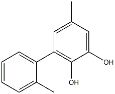 3-(2-Methylphenyl)-5-methylbenzene-1,2-diol Struktur