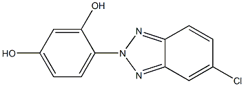 4-(5-Chloro-2H-benzotriazole-2-yl)-1,3-benzenediol Struktur