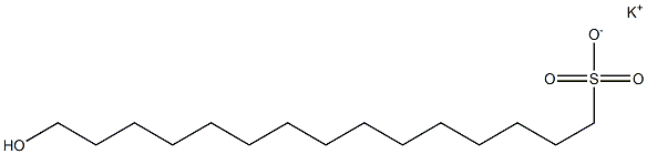 15-Hydroxypentadecane-1-sulfonic acid potassium salt Struktur