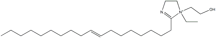 1-Ethyl-1-(2-hydroxyethyl)-2-(8-octadecenyl)-2-imidazoline-1-ium Struktur