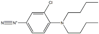 3-Chloro-4-(dibutylamino)benzenediazonium Struktur