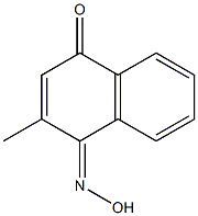 1-Hydroxyimino-2-methyl-4(1H)-naphthalenone Struktur