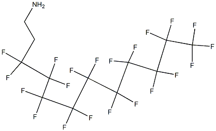 3,3,4,4,5,5,6,6,7,7,8,8,9,9,10,10,11,11,12,12,12-Henicosafluorododecan-1-amine Struktur