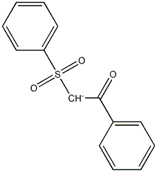 Benzoyl(phenylsulfonyl)methanide Struktur