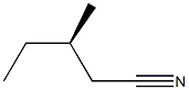 [R,(-)]-3-Methylvaleronitrile Struktur