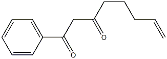 1-Phenyl-7-octene-1,3-dione Struktur