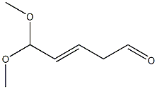 5,5-Dimethoxy-3-penten-1-al Struktur