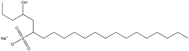 4-Hydroxyhenicosane-6-sulfonic acid sodium salt Struktur