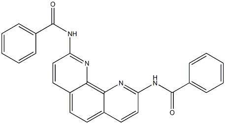 2,9-Bis(benzoylamino)-1,10-phenanthroline Struktur