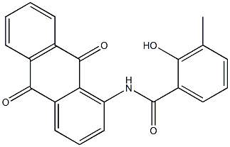 2-Hydroxy-N-(9,10-dihydro-9,10-dioxoanthracen-1-yl)-3-methylbenzamide Struktur