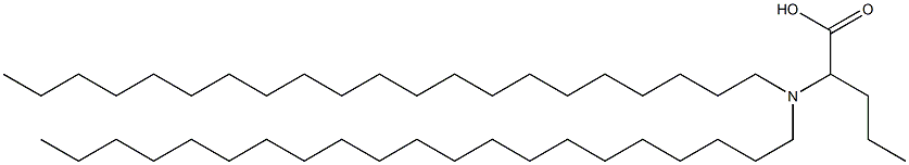 2-(Dihenicosylamino)valeric acid Struktur