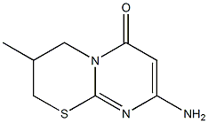 8-Amino-3-methyl-3,4-dihydro-2H,6H-pyrimido[2,1-b][1,3]thiazin-6-one Struktur