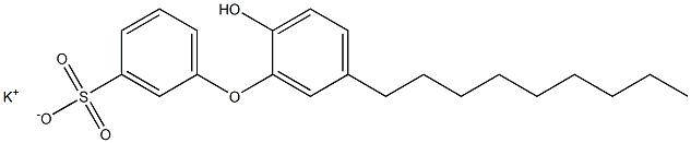 2'-Hydroxy-5'-nonyl[oxybisbenzene]-3-sulfonic acid potassium salt Struktur