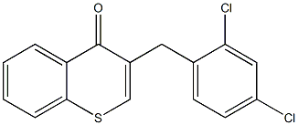 3-(2,4-Dichlorobenzyl)-4H-1-benzothiopyran-4-one Struktur