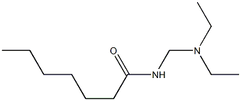 N-[(Diethylamino)methyl]heptanamide Struktur