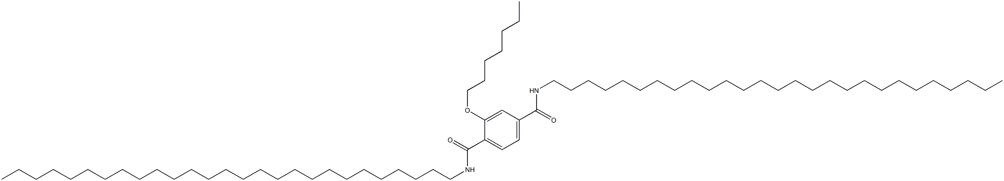 2-(Heptyloxy)-N,N'-diheptacosylterephthalamide Struktur