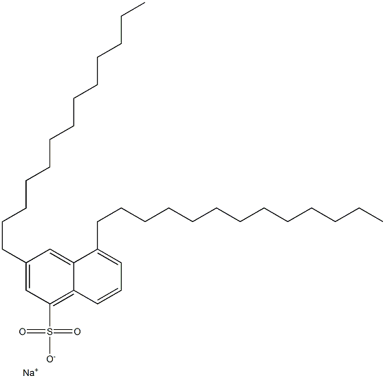 3,5-Ditridecyl-1-naphthalenesulfonic acid sodium salt Struktur