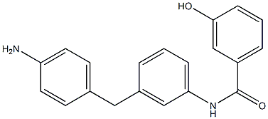 N-[3-(4-Aminobenzyl)phenyl]-3-hydroxybenzamide Struktur