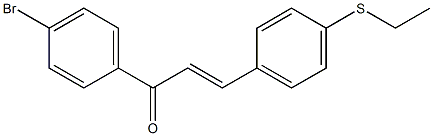 4-((Ethylthio))-4'-bromochalcone Struktur