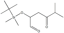 2-[(tert-Butyldimethylsilyl)oxy]-5-methyl-4-oxohexanal Struktur