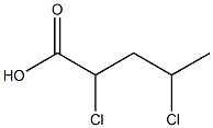 2,4-Dichlorovaleric acid Struktur