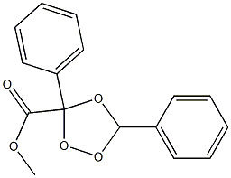 3,5-Diphenyl-1,2,4-trioxolane-3-carboxylic acid methyl ester Struktur