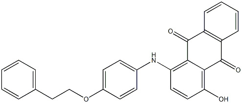 1-Hydroxy-4-(p-phenethyloxyanilino)anthraquinone Struktur