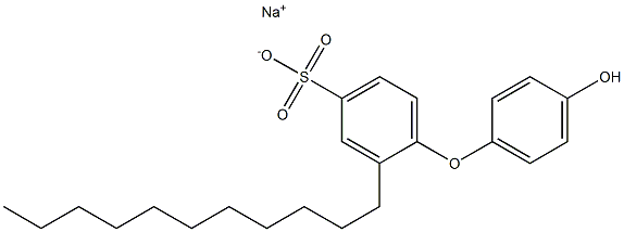 4'-Hydroxy-2-undecyl[oxybisbenzene]-4-sulfonic acid sodium salt Struktur