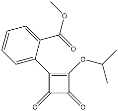 2-(2-Isopropyloxy-3,4-dioxo-1-cyclobutenyl)benzoic acid methyl ester Struktur