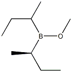 Bis[(R)-1-methylpropyl]borinic acid methyl ester Struktur