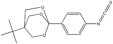 1-(4-Isothiocyanatophenyl)-4-tert-butyl-2,6,7-trioxabicyclo[2.2.2]octane Struktur