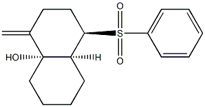 (4R,4aS,8aS)-8a-Hydroxy-1-methylene-4-(phenylsulfonyl)decahydronaphthalene Struktur