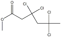 3,3,5,5-Tetrachlorohexanoic acid methyl ester Struktur