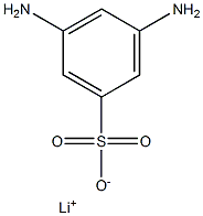 3,5-Diaminobenzenesulfonic acid lithium salt Struktur