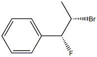 (1R,2S)-2-Bromo-1-fluoro-1-phenylpropane Struktur