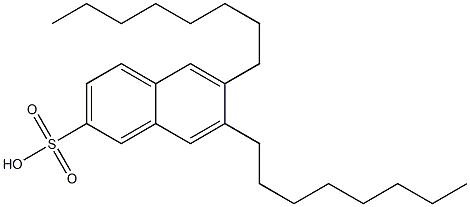 6,7-Dioctyl-2-naphthalenesulfonic acid Struktur