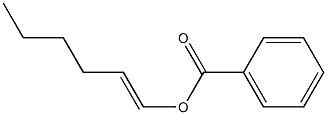 Benzoic acid 1-hexenyl ester Struktur