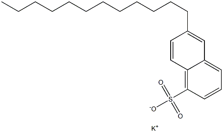 6-Dodecyl-1-naphthalenesulfonic acid potassium salt Struktur