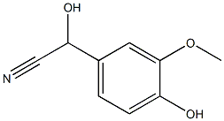 3-Methoxy-4-hydroxymandelonitrile Struktur