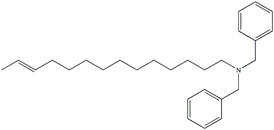 (12-Tetradecenyl)dibenzylamine Struktur