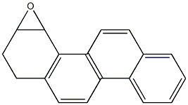 (+)-1,2,3,4-Tetrahydro-3,4-epoxychrysene Struktur