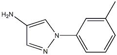 1-(3-Methylphenyl)-1H-pyrazol-4-amine Struktur